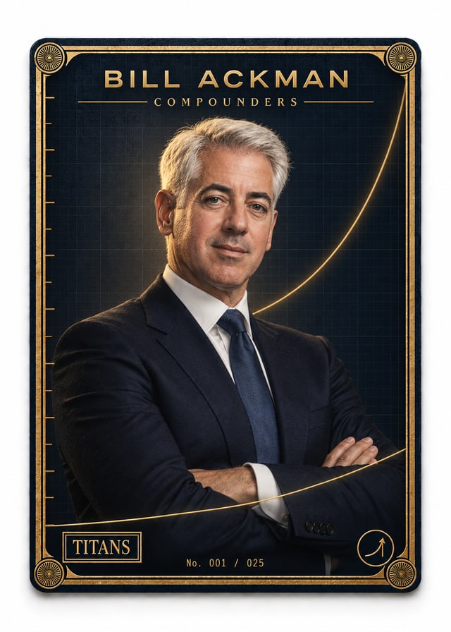 Bill Ackman, Titans Compounders card, front