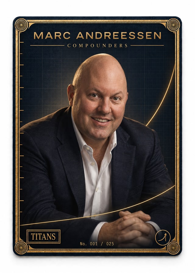 Marc Andreessen, Titans Compounders card, front