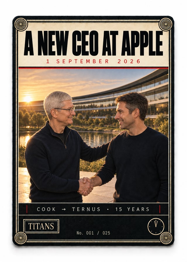 A New CEO at Apple, Titans Moments card, front
